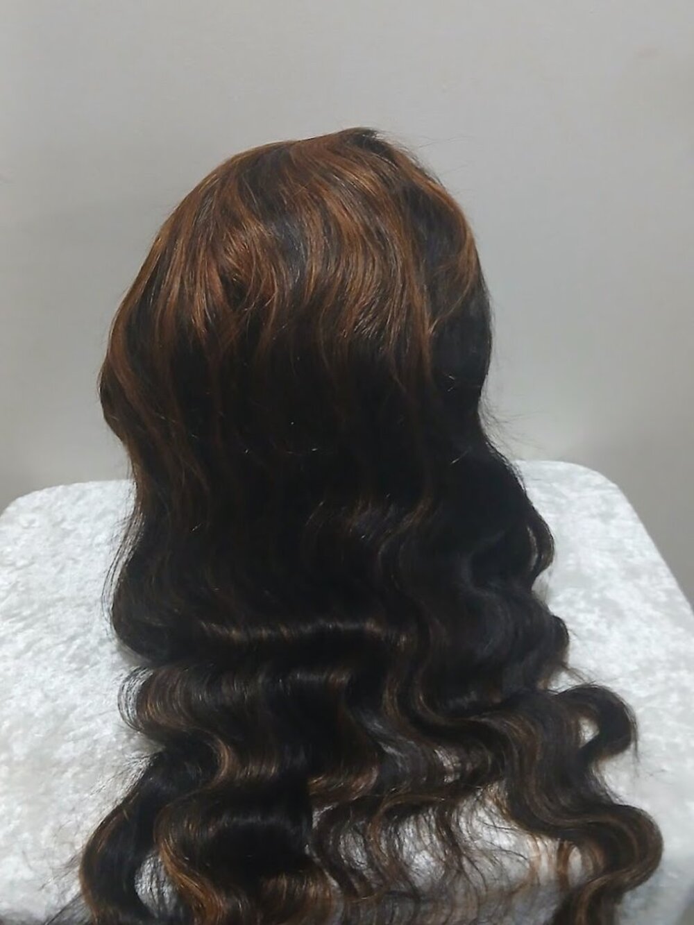 Menglle Women's Human Hair Ombre Lace Front Wavy 28in 1B/30 - Picture 4 of 4
